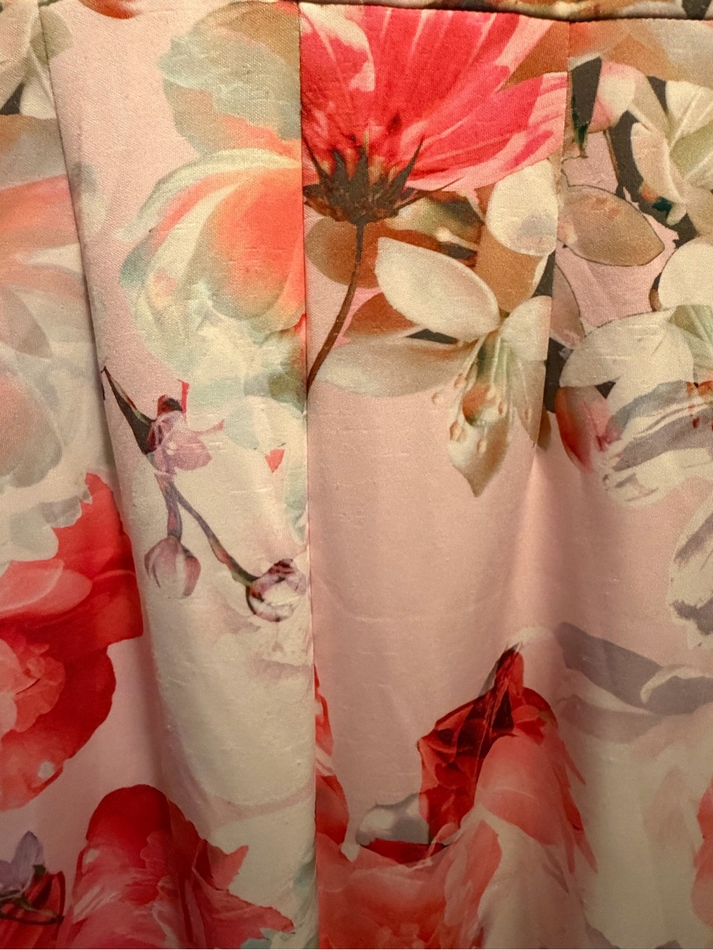 Eliza J Pink Floral Off-Shoulder mermaid gown - Picture 9 of 12